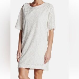 Current/Elliott Eyelet Dress with Raw Edge hems, size 4-6,